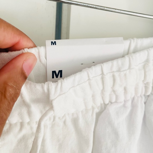 White Linen Shorts - Picture 10 of 14